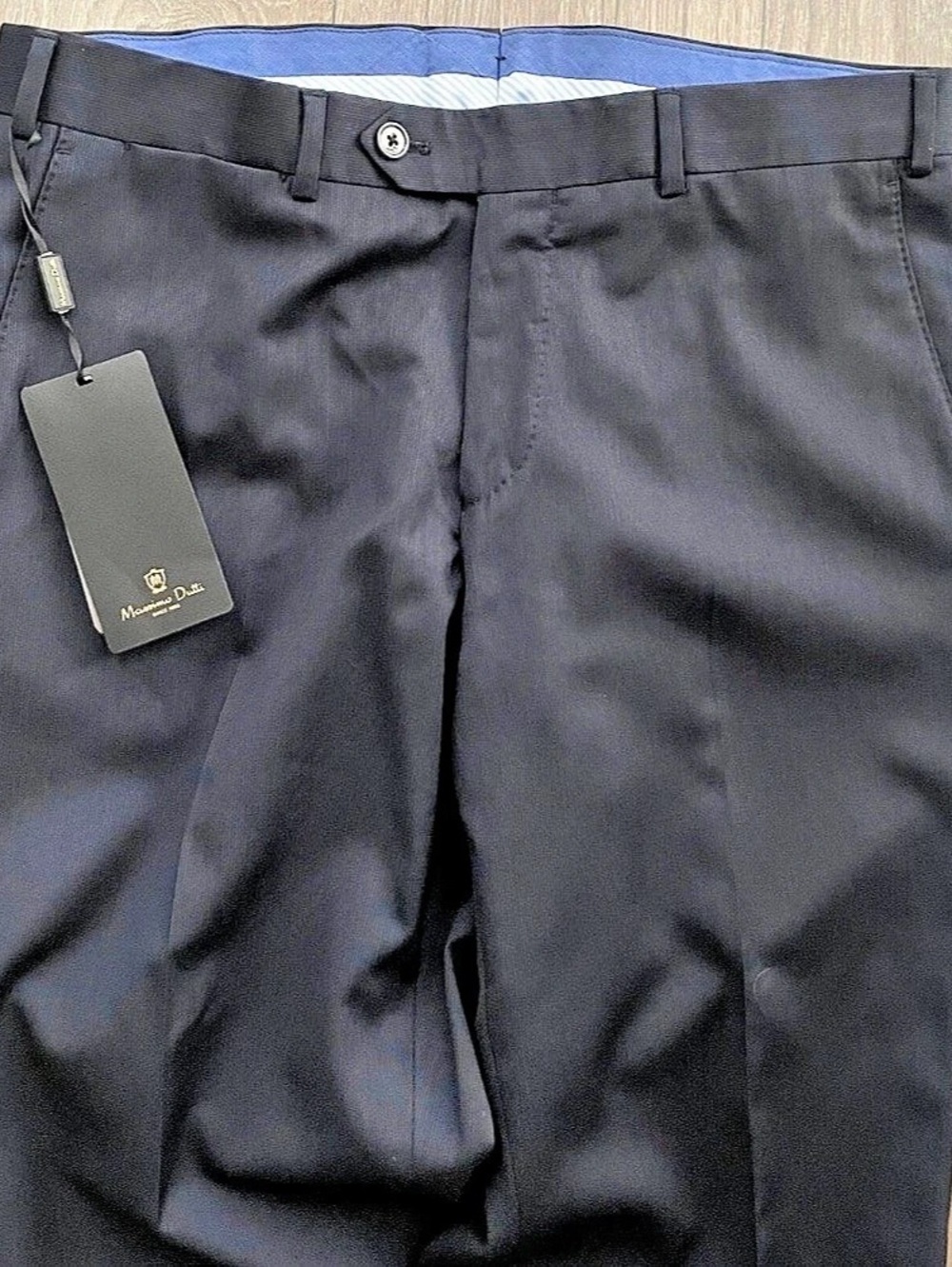 Massimo Dutti Wool Dress Pants Black Size 31 NWT